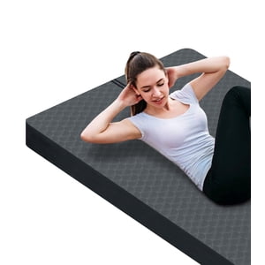 nuveti Large Exercise Mat - 15mm/20mm/30mm Thick Yoga Mat | Workout Mat for Fitness, Yoga, Pilates, Stretching & Floor Exercises for Women & Men with Free Carrying Bag