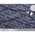 thumbnail image 2 of Soimoi Rayon Fabric Stripe,Leaves & Hen Block Print Sewing Fabric Yard 42 Inch Wide, 2 of 3