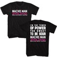 thumbnail image 1 of Macho Man Tower Of Power Black T-Shirt, 1 of 2