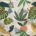 thumbnail image 1 of oneOone Viscose Jersey Dark Green Fabric Tropical Sewing Craft Projects Fabric Prints By Yard 60 Inch Wide, 1 of 5