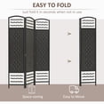 thumbnail image 4 of HOMCOM 5.6ft Folding Room Divider, Freestanding Privacy Screen for Bedroom, 4 of 10