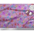 thumbnail image 3 of Soimoi Polyester Crepe Fabric Dot,Octopus & Jellyfish Ocean Fabric Prints by Yard 52 Inch Wide, 3 of 3
