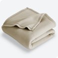 thumbnail image 1 of Bare Home Polar Fleece Bed Blanket - Lightweight - Premium Fleece - Throw, Oyster, 1 of 7