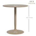 thumbnail image 3 of HOMCOM Table à Manger Ronde avec Base en Acier, Coussinet Antidérapant pour Salon, 3 of 10