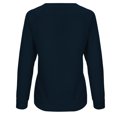 thumbnail image 5 of Yuyuzo 2025 Automne Chandail Sport Uni pour Femme Décontracté Ample à Col Rond Raglan à Manches Longues Chandail Tunique Hauts Bleu Foncé A1, 5 of 5