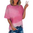thumbnail image 1 of Wolfast T-Shirts pour Femmes Mode T-Shirt Imprimé Manches Courtes Blouse Col Rond Hauts Décontractés Manches Courtes Blouses pour Femmes, 1 of 9