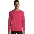 thumbnail image 1 of Hanes Mens ComfortWash Garment Dyed Long Sleeve Tee, 2XL, Crimson Fall, 1 of 1