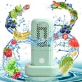thumbnail image 1 of Dvkptbk Fruit and Vegetable Purifier Portable 3600Mah Capsule Shape Fruit Vegetable Washing Machine USB Rechargeable Fruit Cleaner Machine Automatic Household Cleaning Machine Home Appliances, 1 of 8