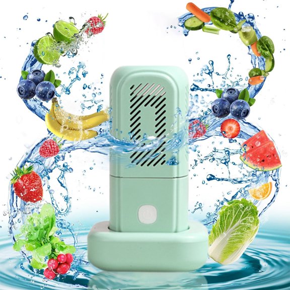 tumgatte Machine de Lavage de Fruits et Légumes Portable 3600mah en Forme de Capsule, Machine de Nettoyage de Fruits Rechargeable par USB, Machine de Nettoyage Domestique Automatique jusqu'à 60 % de Rabais