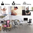 thumbnail image 2 of NiamVelo Ergonomic Office Chair Mid Back Mesh Desk Chair Adjustable Computer Chair with Lumbar Support & Armrest, Pink, 2 of 7