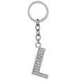 thumbnail image 1 of Key Chain Rhinestone A to Z Design Pendant Keychain Key Ring for Handbag Decor, 1 of 8