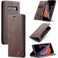 thumbnail image 1 of KOMI Wallet Case for Samsung Galaxy S10 Plus, Premium PU Leather Case Vintage Matte Wallet Flip Cover [Card Slots] [Magnetic Closure] Stand Function Folio Shockproof Full Protection Coffee, 1 of 5