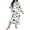 N-Black-b, variant on 2025 Women Long Sleeve Print Long Cotton Nightshirts for Women Shoulder Drop Oversize Casual Ladies Cotton Nightgowns Long Sleepwear