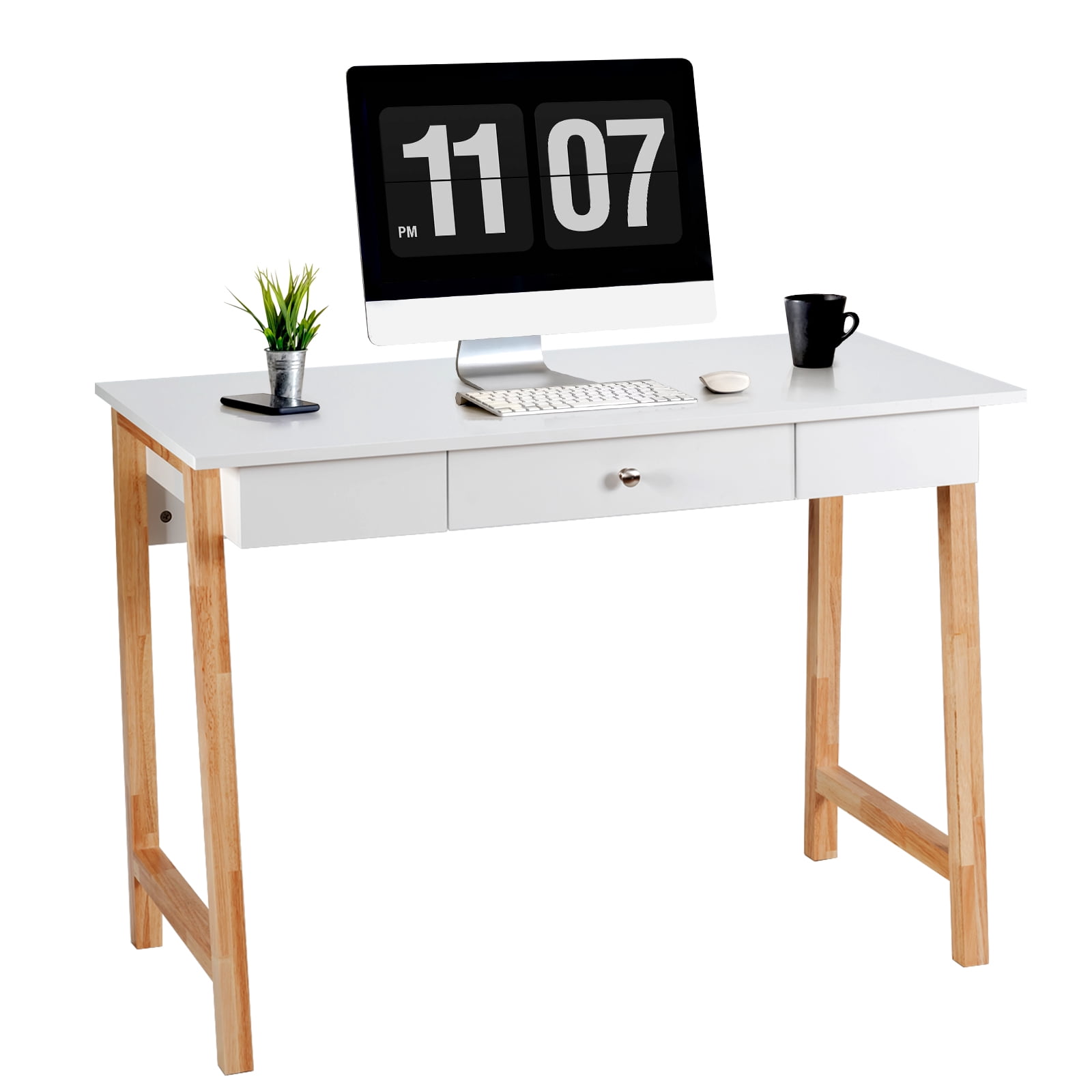 Patiojoy Computer Desk Home Office Writing Study Table w/ Storage Drawer