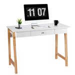 Patiojoy Bureau d'ordinateur Bureau domiciliaire Table d'étude avec tiroir de rangement