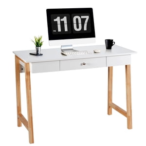 Patiojoy Bureau d'ordinateur Bureau domiciliaire Table d'étude avec tiroir de rangement