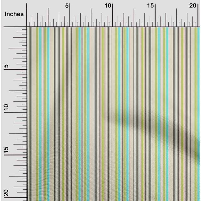 oneOone Viscose Chiffon Fabric Multicolor Stripe Fabric Prints By Yard 42 Inch Wide