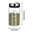 thumbnail image 2 of Boovnll Spice Jars, Pepper Shakers with Adjustable Outlet Holes Clear Glass Shaker Bottles Spice Seasoning Cans for Kitchen Decor, Kitchen Gadgets, Seasoning Containers, Spice Containers, 2 of 5