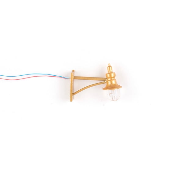 1:87 Wall Mount Lamps Model Making Railroad Train Layout Lamp Decorative Microlandschaft Warm White Light for Decoration Golden/White light