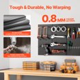 thumbnail image 3 of VEVOR Metal Pegboard Panels 3 Pcs 24" x 12" Wall Organizer for Garage Tool Storage, 3 of 8