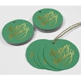 thumbnail image 4 of Inkdotpot Happy Holiday Bottle Tag Real Gold Foil Favor Hang Tags Pack Of 50, 4 of 6