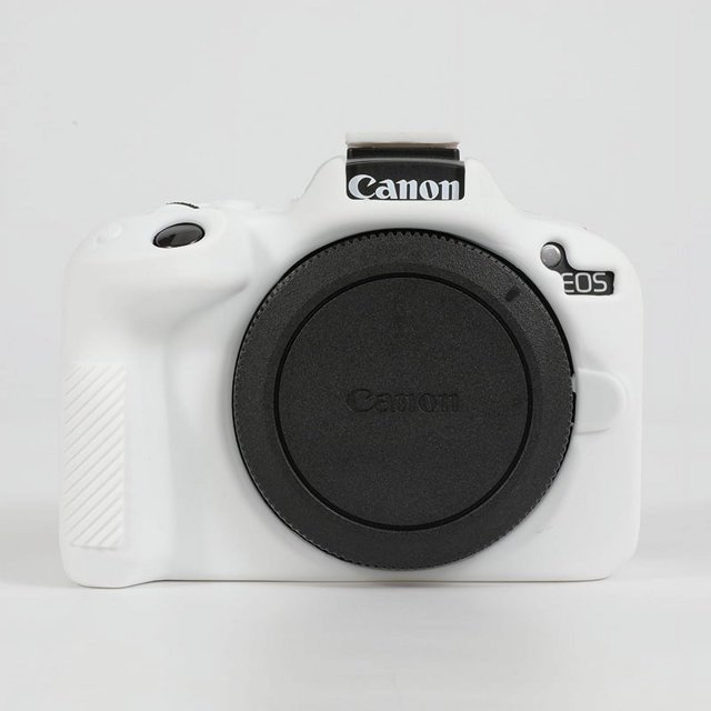 GadgetCom Étui de Protection en Silicone Souple Compatible avec Canon EOS R50 - Étui Intégrale Antirayures et Antichoc
