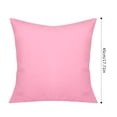 thumbnail image 2 of 2 Pcs Housses de Coussin Décoratives Unies Simples Carrées Taie de Coussin Intérieur Salon Extérieur Jardin Housse de Coussin pour Voiture Sofa Lit Canapé, 2 of 5