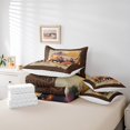 thumbnail image 4 of YST Highland Cow 7-Piece Comforter Set, Queen Size, Watercolor Bull Cattle, 4 of 4