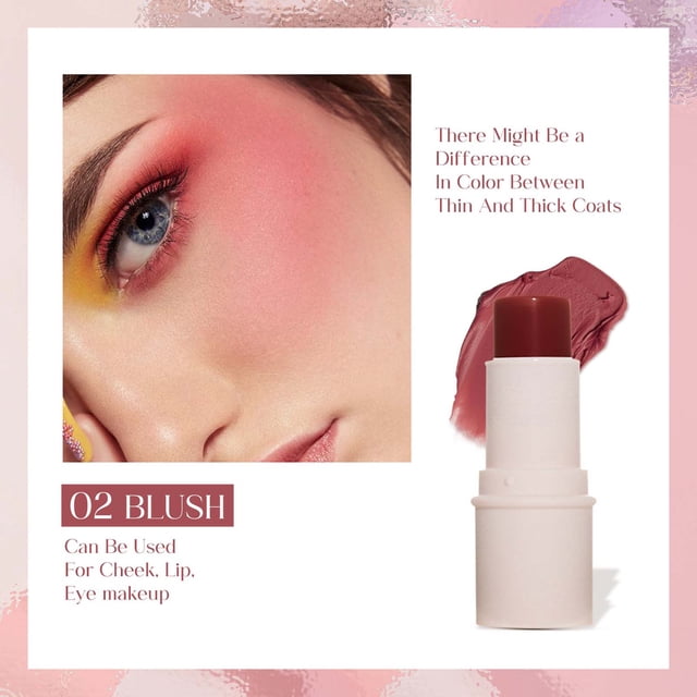 FSTDelivery Multi Functional Makeup Stick, Lazy Person, High Gloss, Face Repairing, Rouge, Matte, Powder Blusher Stick, Makeup Set Christmas Gift for Women Girlfriend Makeup Set