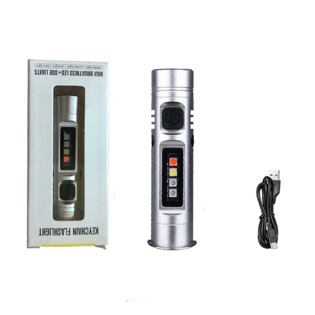 Cagogo Mini Lampe de Poche à Moins de 5 $, Lampe de Poche en Alliage d'Aluminium Multifonction, Mini Lampe de Poche DEL de Poche pour le Camping, Lampe de Poche d'Urgence Compacte et Lumineuse, Lampe de Poche EDC pour la Randonnée en Plein Air