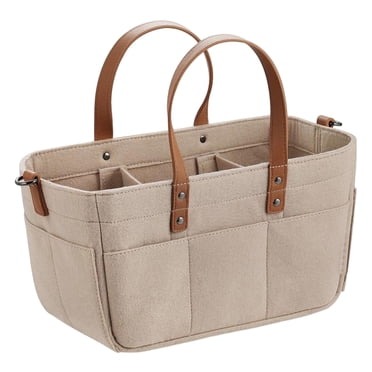 Baby Diaper Bag for Baby Mummy Makeup Bag Nursery Storage Bag Practical Reusable Khaki