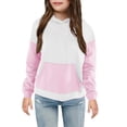 thumbnail image 2 of T-Shirts à Col Rond à Manches Longues pour Filles Liquidation Chemise pour Enfants T-Shirt à Manches Longues à Motif T-Shirt Imprimé Col Rond Hauts Courts Garçons et Filles Chandail à Capuche Chandail pour Enfants Roses 5T, 2 of 3
