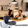 thumbnail image 2 of Bar Stools Counter Height Adjustable Bar Chairs With Back Barstools Set of 2 PU Leather Swivel Bar Stool Kitchen Counter Stools Dining Chairs, 2 of 7