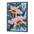 thumbnail image 2 of Designart Orchidées de forêt vintage I ART MURAL À CADRE FLOTTÉ, 2 of 4