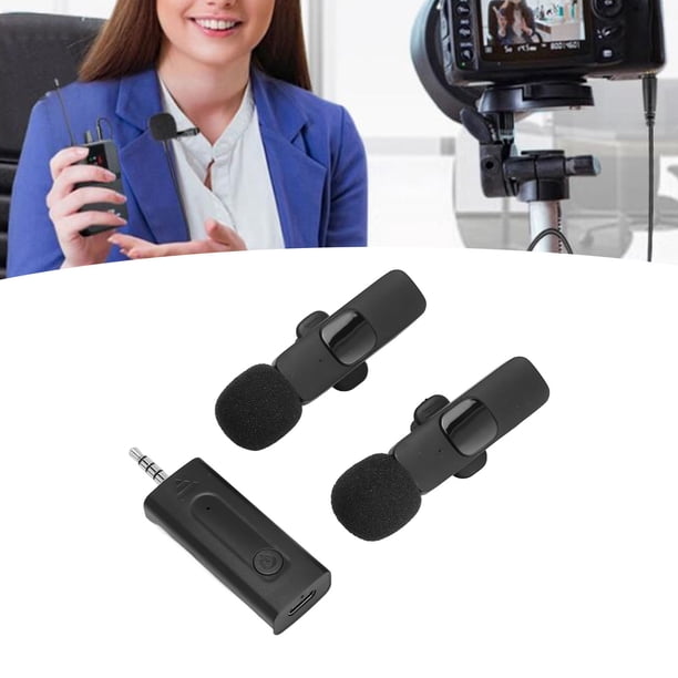Clip On Microphone, Wireless Lavalier Mic Automatic Noise