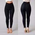 thumbnail image 4 of Women Pants High Waist Slim Pencil Skinny Tummy Control Solid Color Pants, 4 of 4