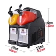 thumbnail image 3 of 2 Tank Electric Automatic Slush Make Machine Soft Ice Slush Sand Ice Tea Juice Making Machine 2.5L*2, 3 of 5