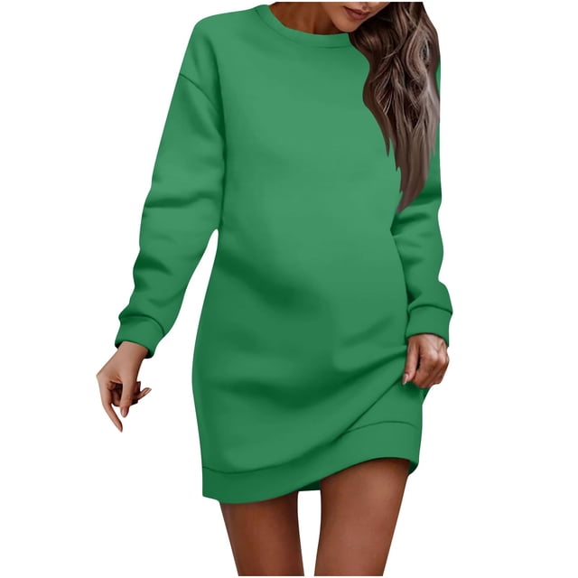 Gspmoly Robes pour Femmes Grande Taille, Robe Chandail Imprimée à Col Rond et Manches Courtes pour Femmes, Mode Féminine, Offres de Robes de Mariage pour Femmes