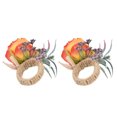 thumbnail image 3 of Sonew 2Pcs Innovative Napkin Buckle Simulation Flower Napkin loop Holder for Hotel Restaurant,Napkin Supplies, 3 of 8