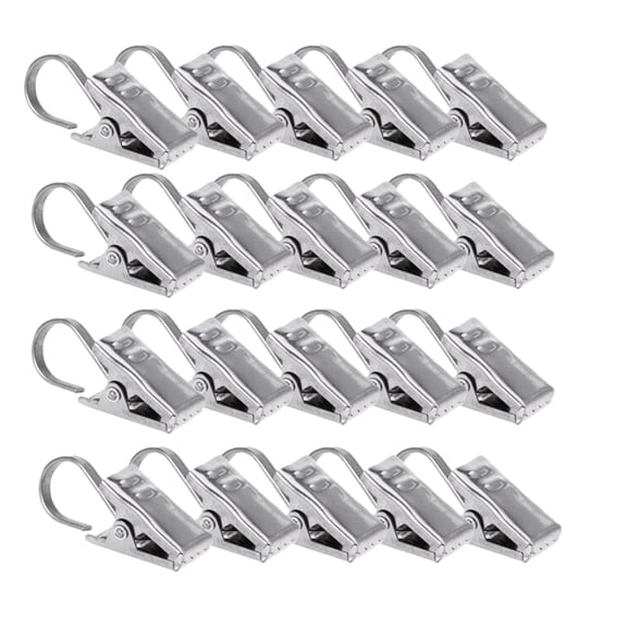 MasteelfCA 40pcs Creative Curtain Hook Window Shower Curtain Clips Hook Curtain Clamps Home Bathroom Accessories
