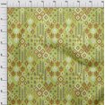 thumbnail image 3 of oneOone Viscose Jersey Fabric Block & Geometric Ikat Print Fabric By Yard 60 Inch Wide, 3 of 5