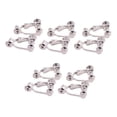 thumbnail image 1 of fastboy 10pcs Ear Clip Converters Earring Accessories Handmade Fashionable Handheld Findings Turn Any Post Studs Into Clip-On Earrings Type3, 1 of 6