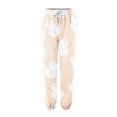 thumbnail image 4 of LUOGENLI Pantalon Décontracté pour Femme Pantalon Décontracté à Imprimé de Dessins Animés pour Dame Pantalon Décontracté pour Femmes Taille Élastique Coupe Ajustée Pantalon Décontracté pour Femme Taille Élastique à Cordon Long P, 4 of 4