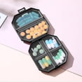 thumbnail image 4 of Portable Storage Box | Mini Travel Organizer | Six Space VC Classifier, Plastic, Easy-Open, Leakproof, Multicolor, 7.5x7x3cm, Lightweight Design, 4 of 6