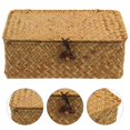 thumbnail image 3 of CNKOO Panier de Rangement Tissé Fournitures de Couture Pratiques Boîte de Rangement Panier de Rangement pour Bric-à-Brac, 3 of 6