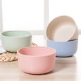 thumbnail image 3 of Tableware Product Title Lightweight Wheat Straw Fiber Bowl Set for Kids Dishwasher & Microwave Safe Rice Soup Bowls, 3 of 5