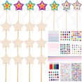 thumbnail image 1 of Kit de Baguette 1 Ensemble en Forme d'Étoile Planche de Densité Multicolore pour Activités Familiales, 1 of 8