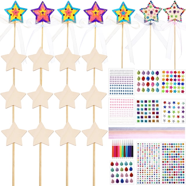 Kit de Baguette 1 Ensemble en Forme d'Étoile Planche de Densité Multicolore pour Activités Familiales