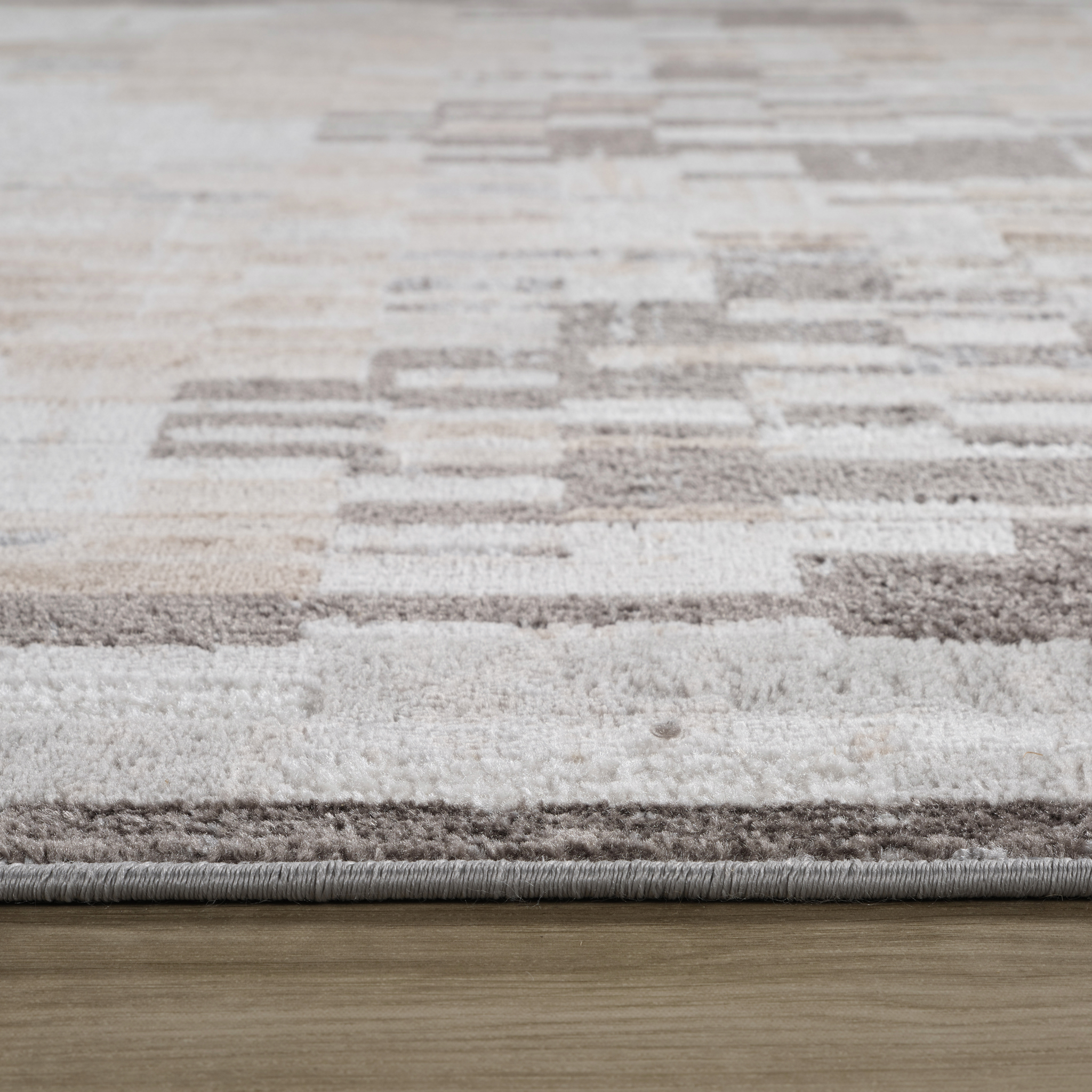 Rug Branch Cadence Abstract Indoor Area Rug, Cream Brown, Modern - Living Room, Bedroom, Dining and Kitchen