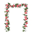 thumbnail image 2 of Simulation Rattans, 220Cm/86.6Inches Simulation 10 Heads of Rose Vines Decoration Valentine's Day Scene Setting Wall Hanging Mantel Tabletop Decor Valentine's Day Decoration, 2 of 6